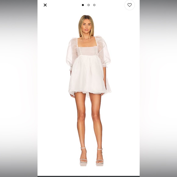 Selkie Dresses & Skirts - SELKIE Puff Dress White